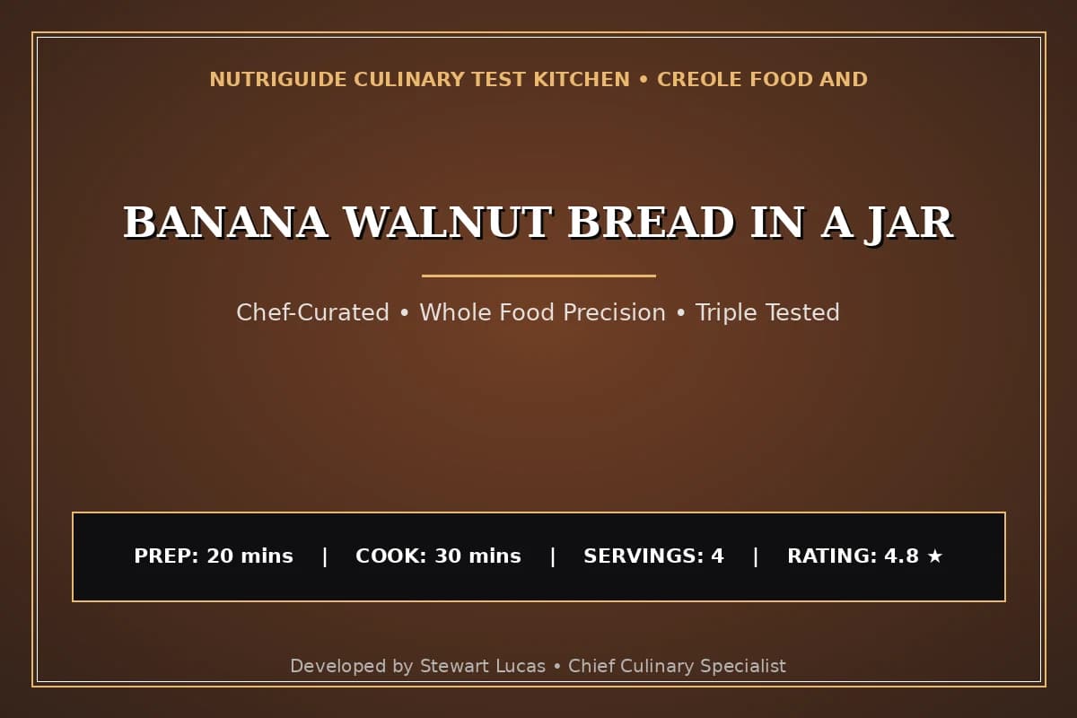 Banana Walnut Bread In A Jar