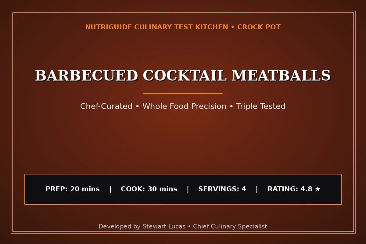 Barbecued Cocktail Meatballs