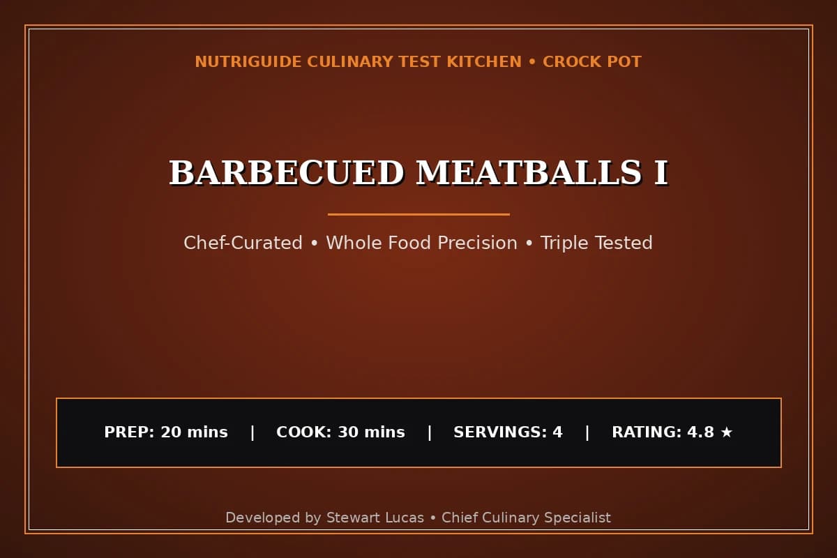 Barbecued Meatballs I