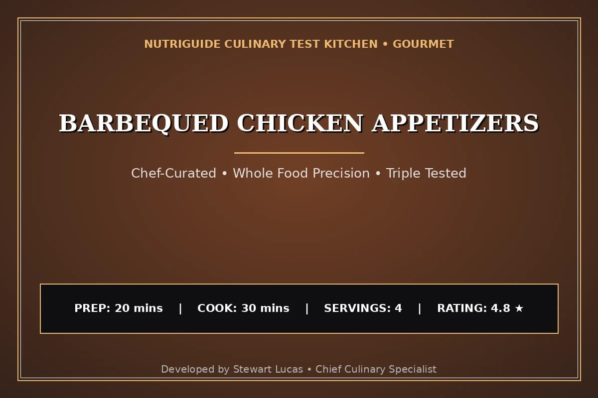 Barbequed Chicken Appetizers