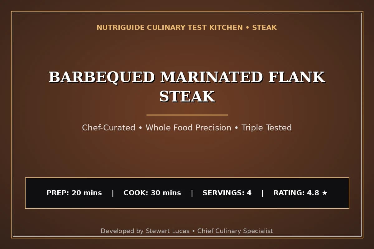 Barbequed Marinated Flank Steak