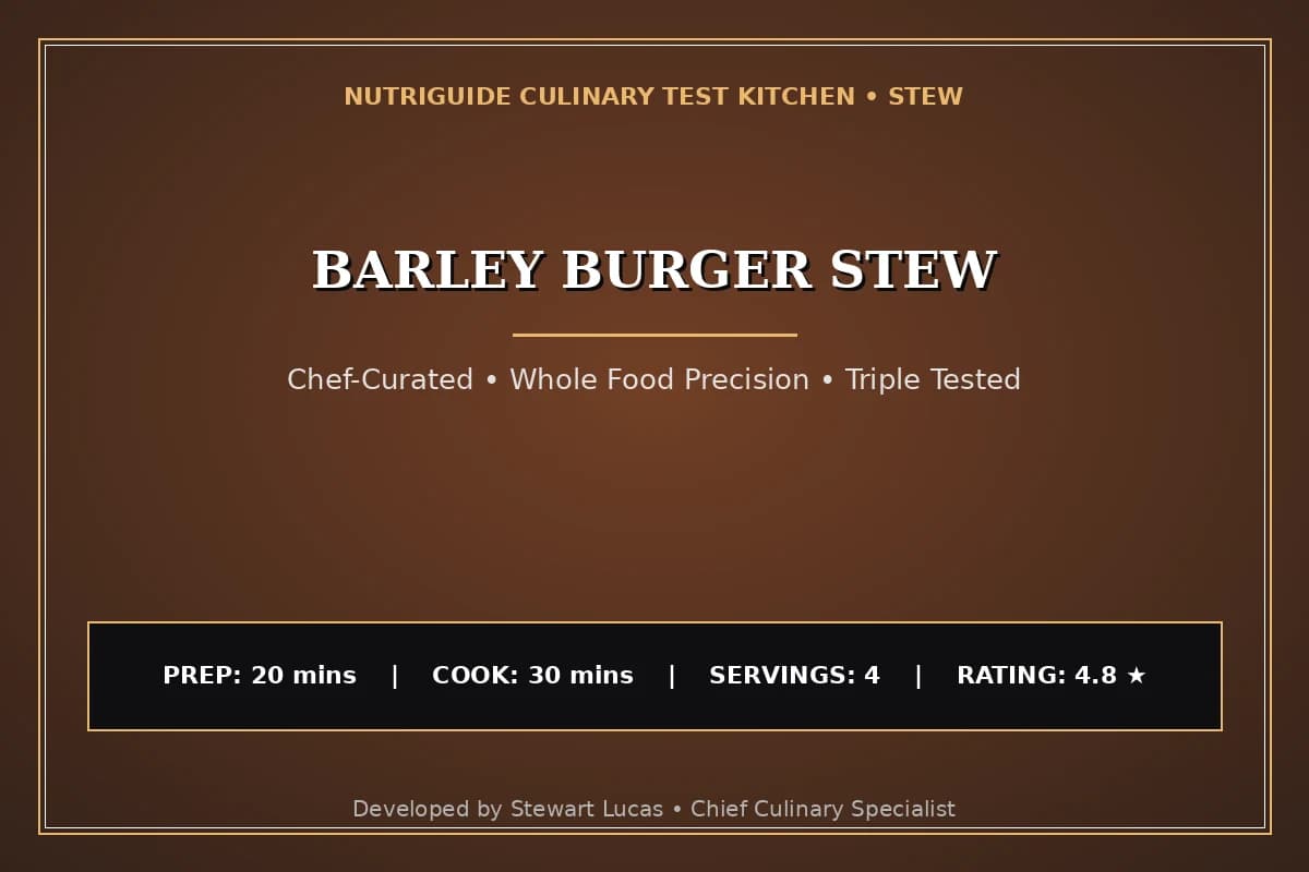 Barley Burger Stew