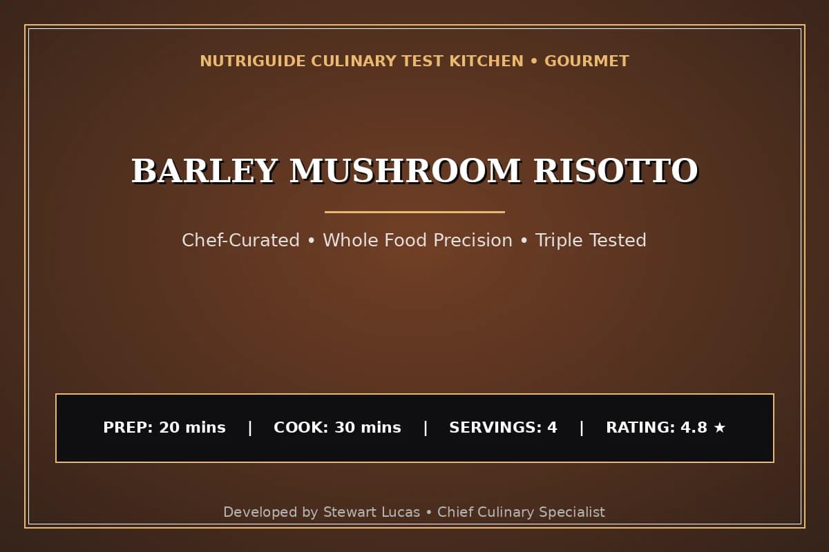 Barley Mushroom Risotto