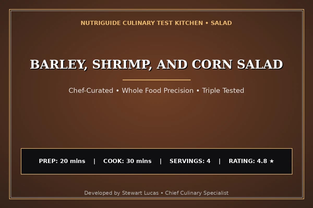 Barley, Shrimp, And Corn Salad