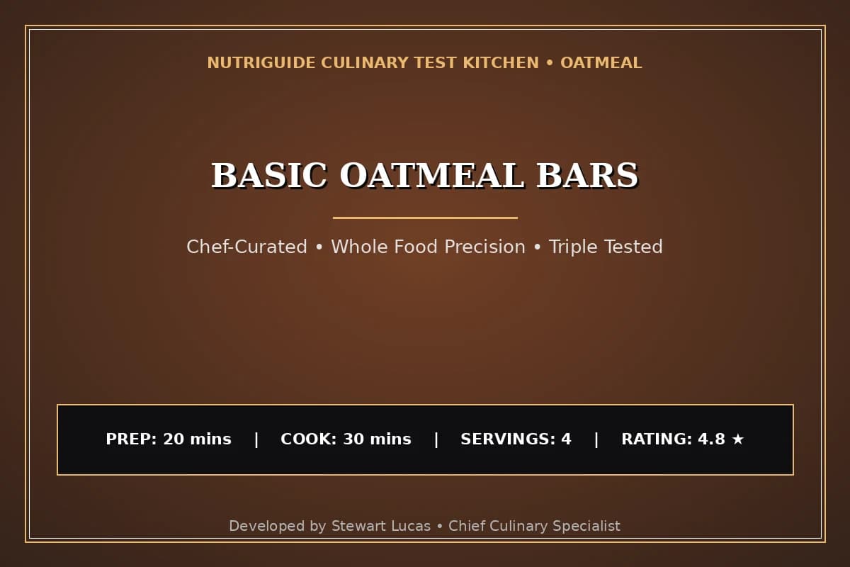 Basic Oatmeal Bars
