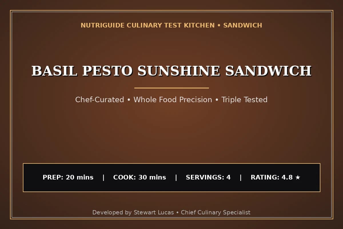 Basil Pesto Sunshine Sandwich