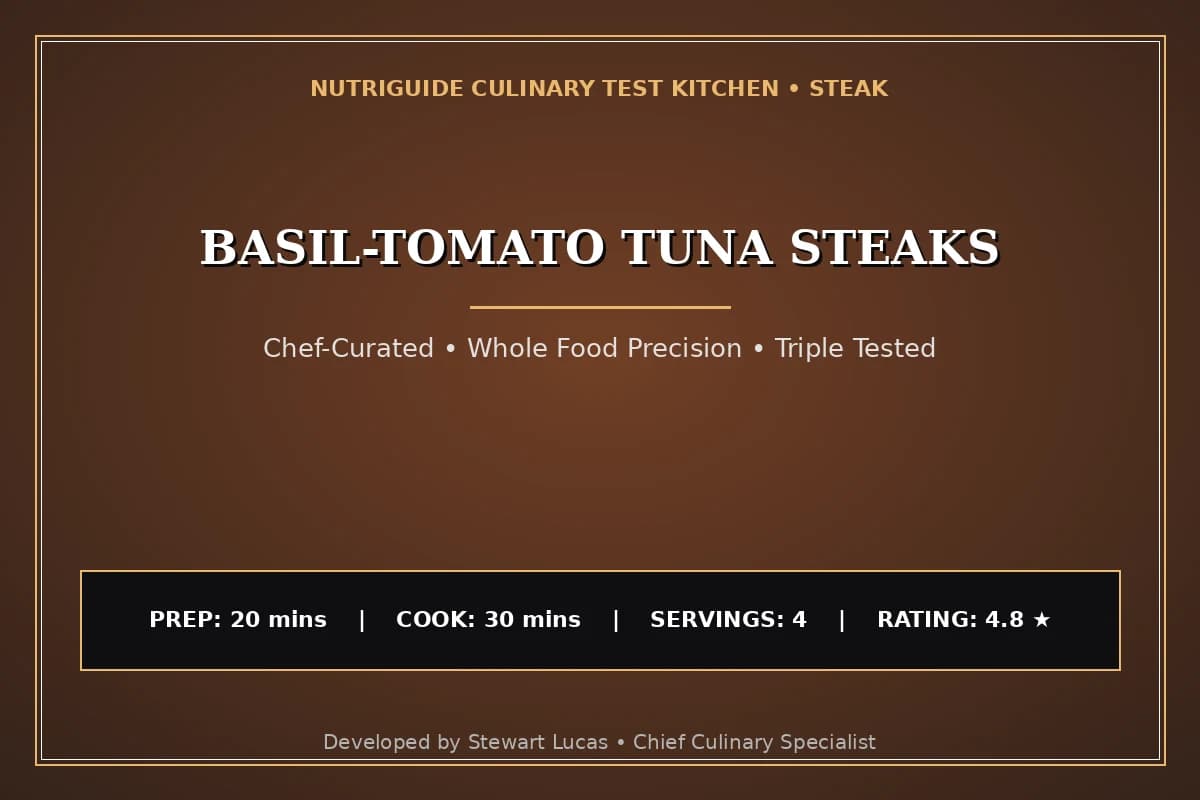 Basil-Tomato Tuna Steaks