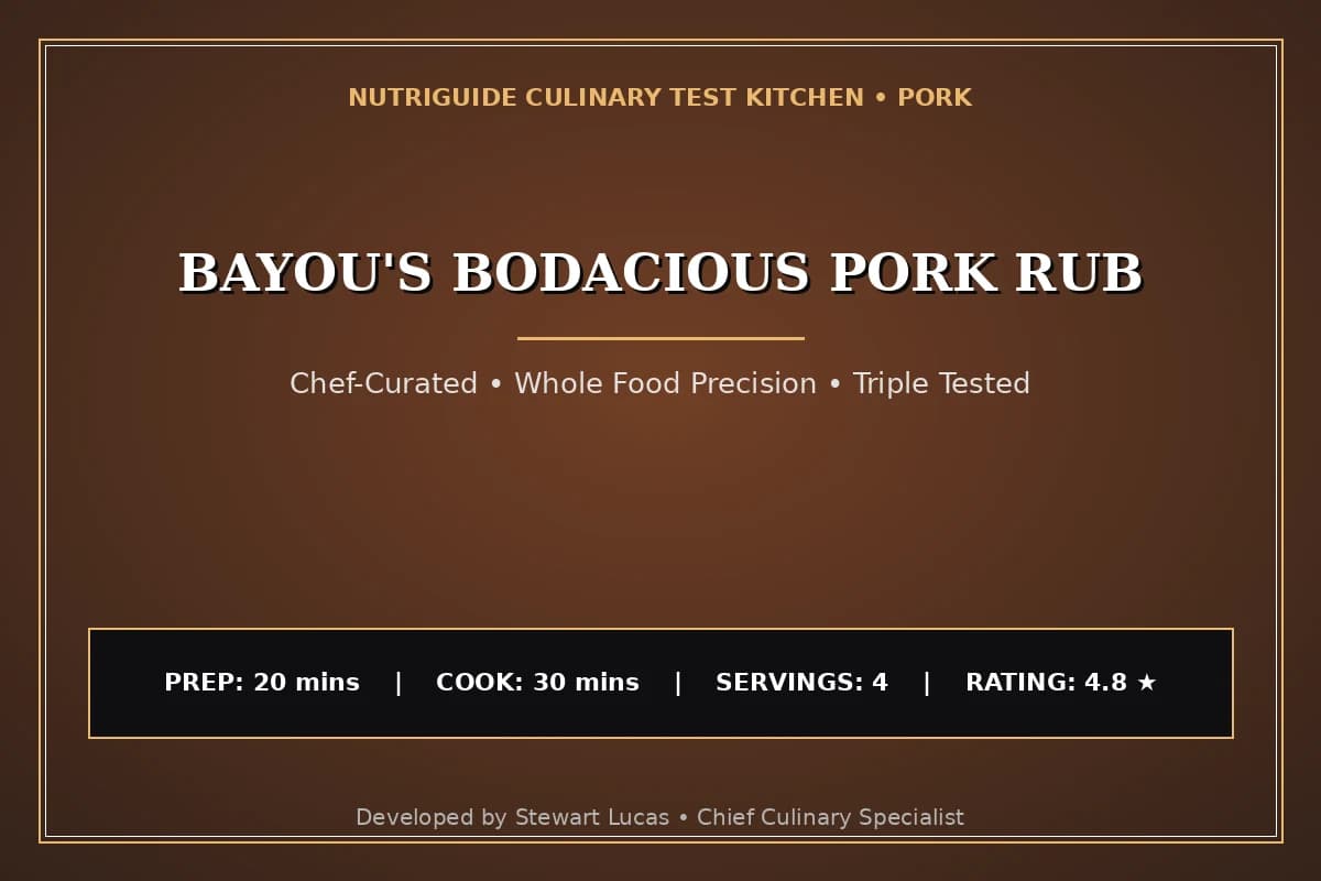 Bayou'S Bodacious Pork Rub
