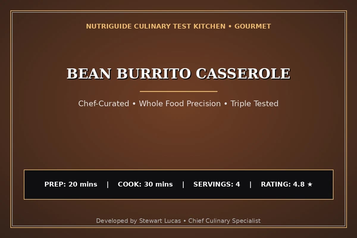 Bean Burrito Casserole