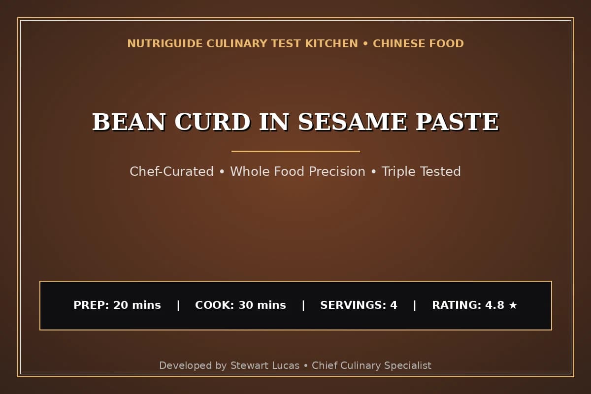 Bean Curd In Sesame Paste