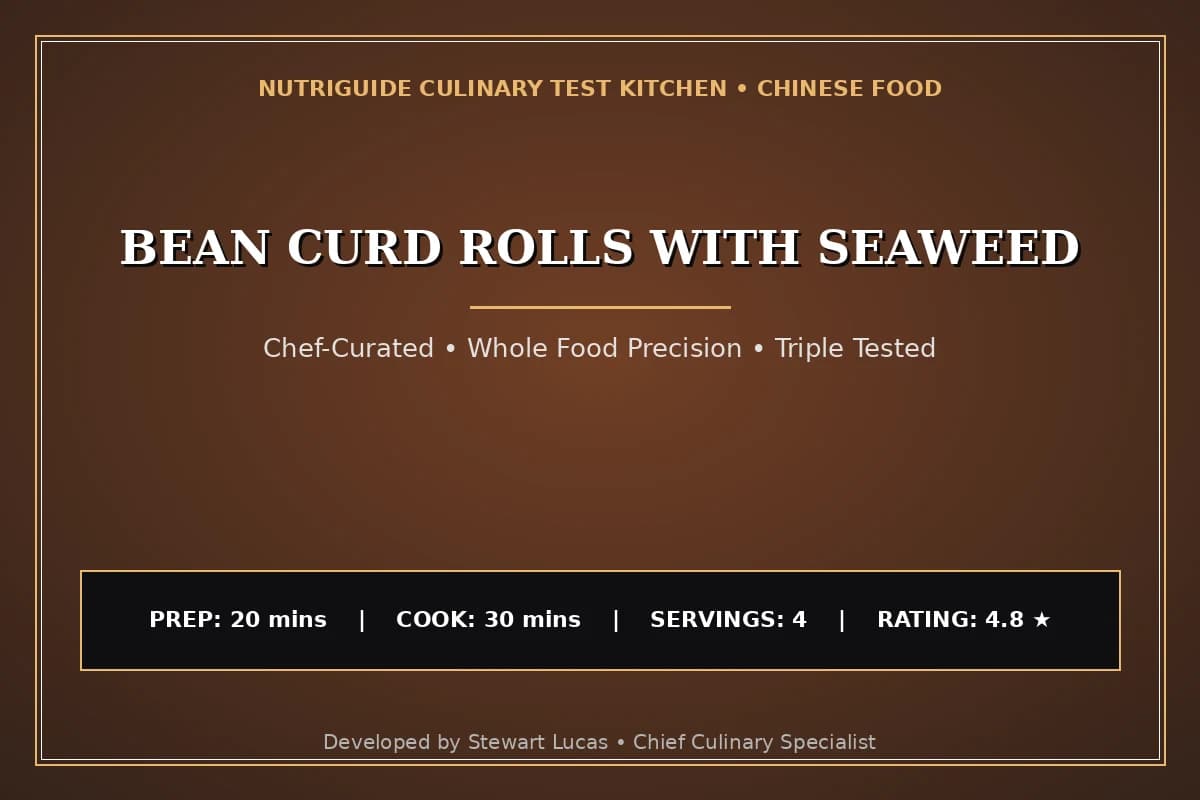 Bean Curd Rolls With Seaweed