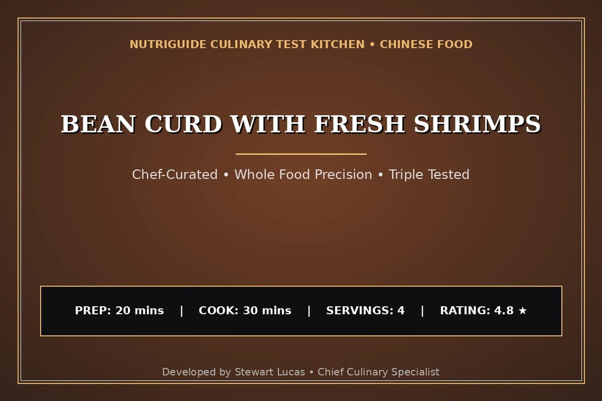 Bean Curd With Fresh Shrimps