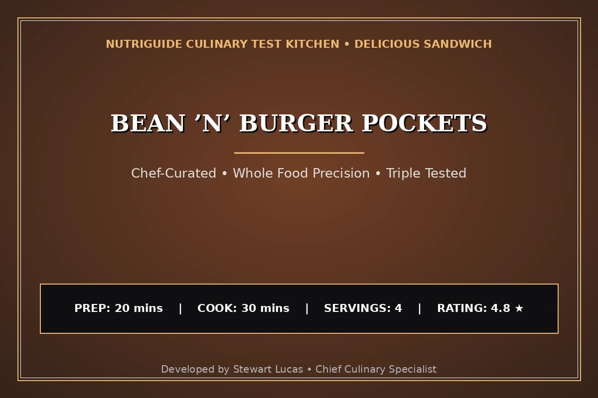 Bean ’N’ Burger Pockets