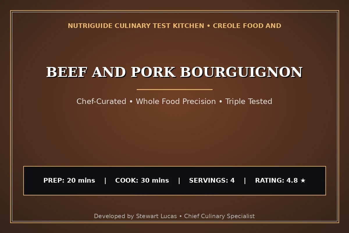 Beef And Pork Bourguignon