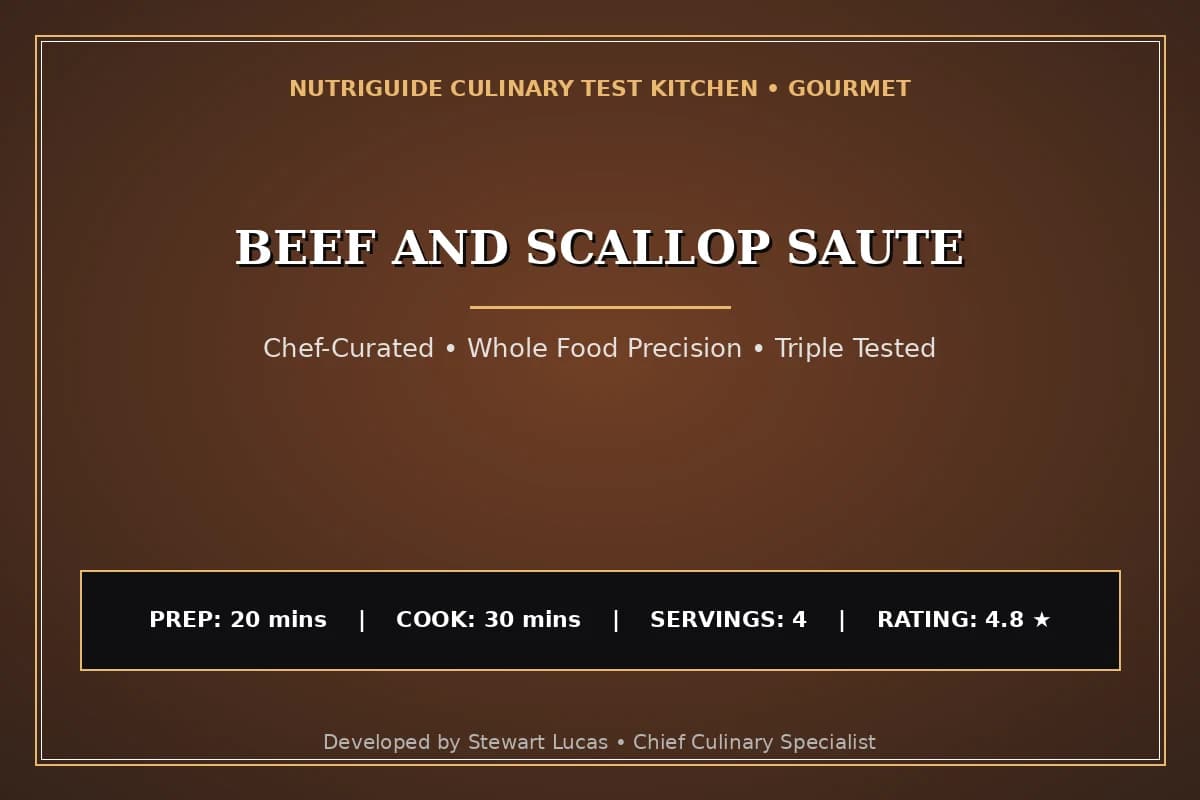 Beef And Scallop Saute