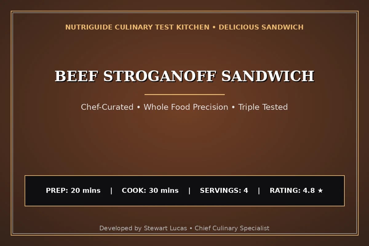 Beef Stroganoff Sandwich