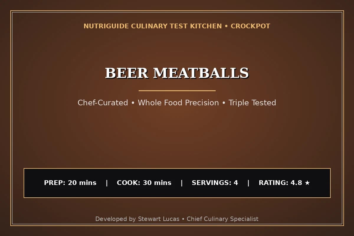 Beer Meatballs