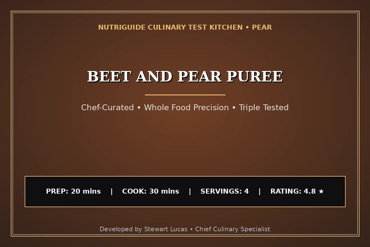 Beet And Pear Puree