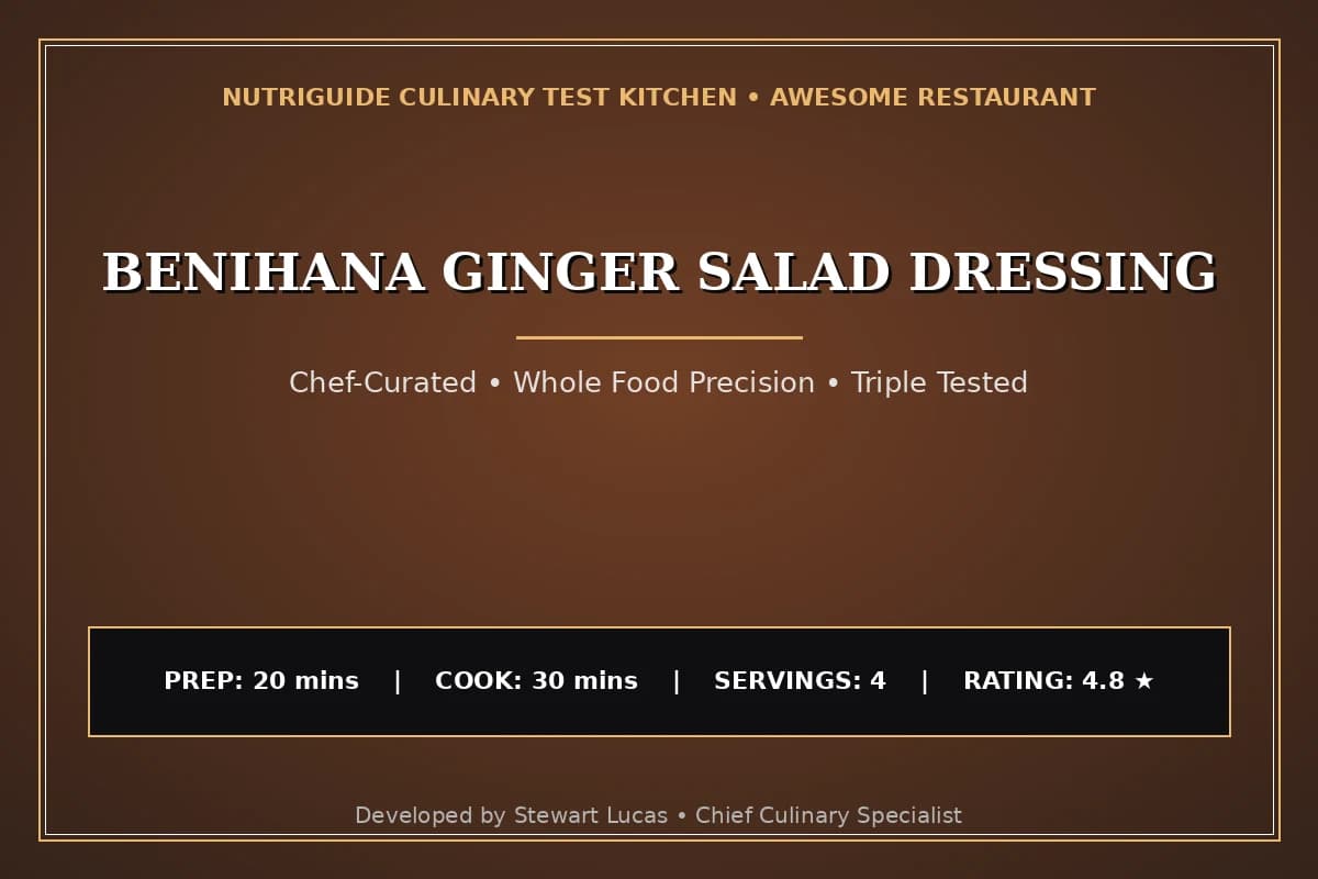 Benihana Ginger Salad Dressing