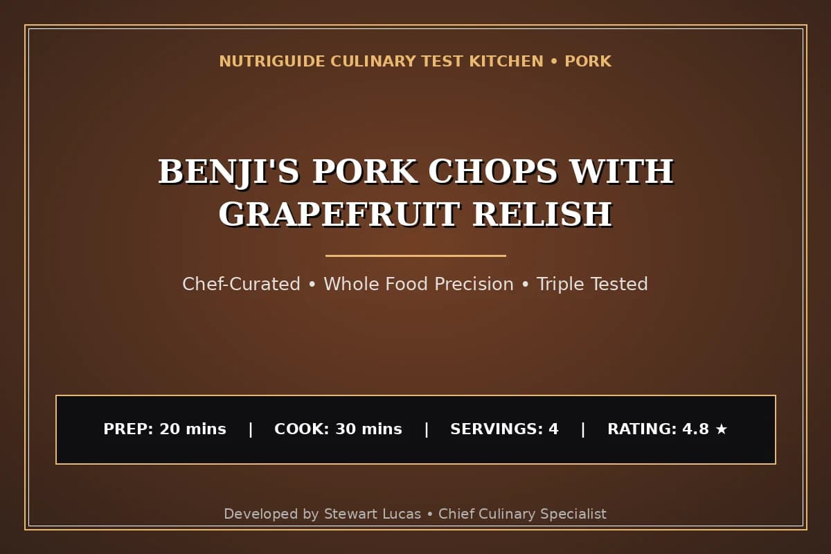 Benji'S Pork Chops With Grapefruit Relish