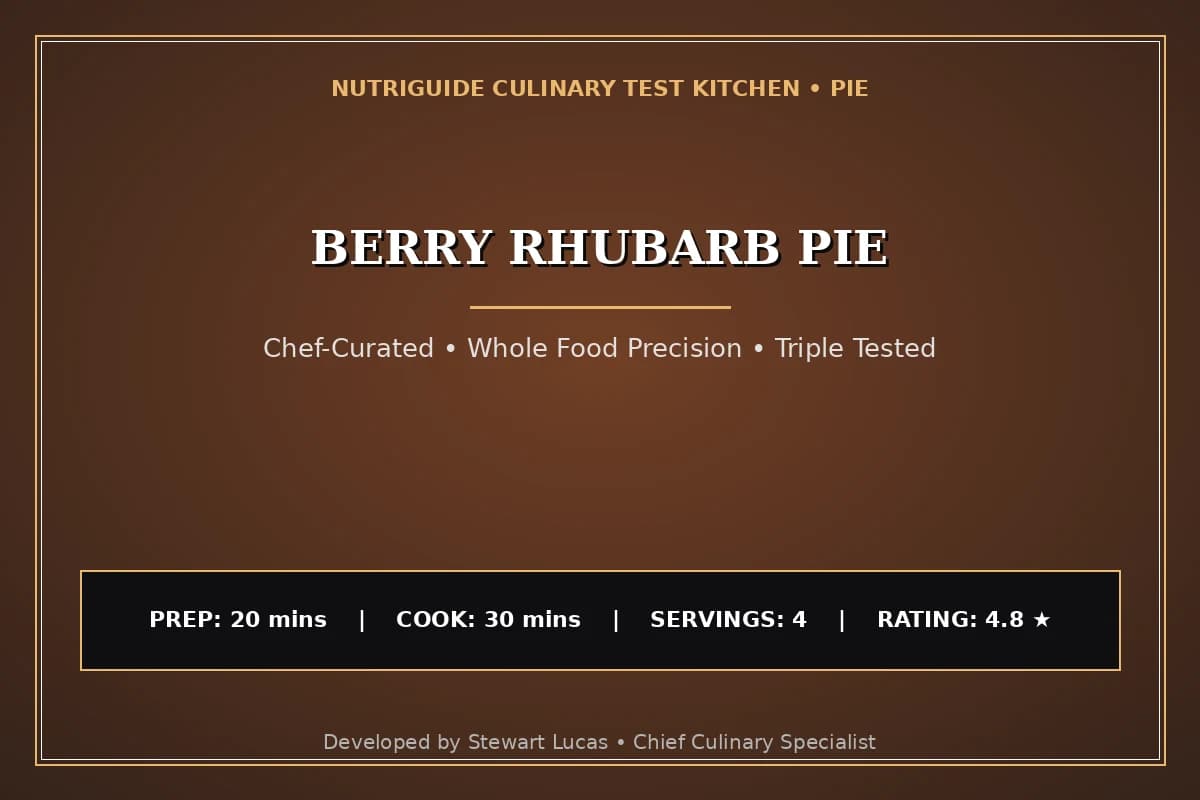 Berry Rhubarb Pie