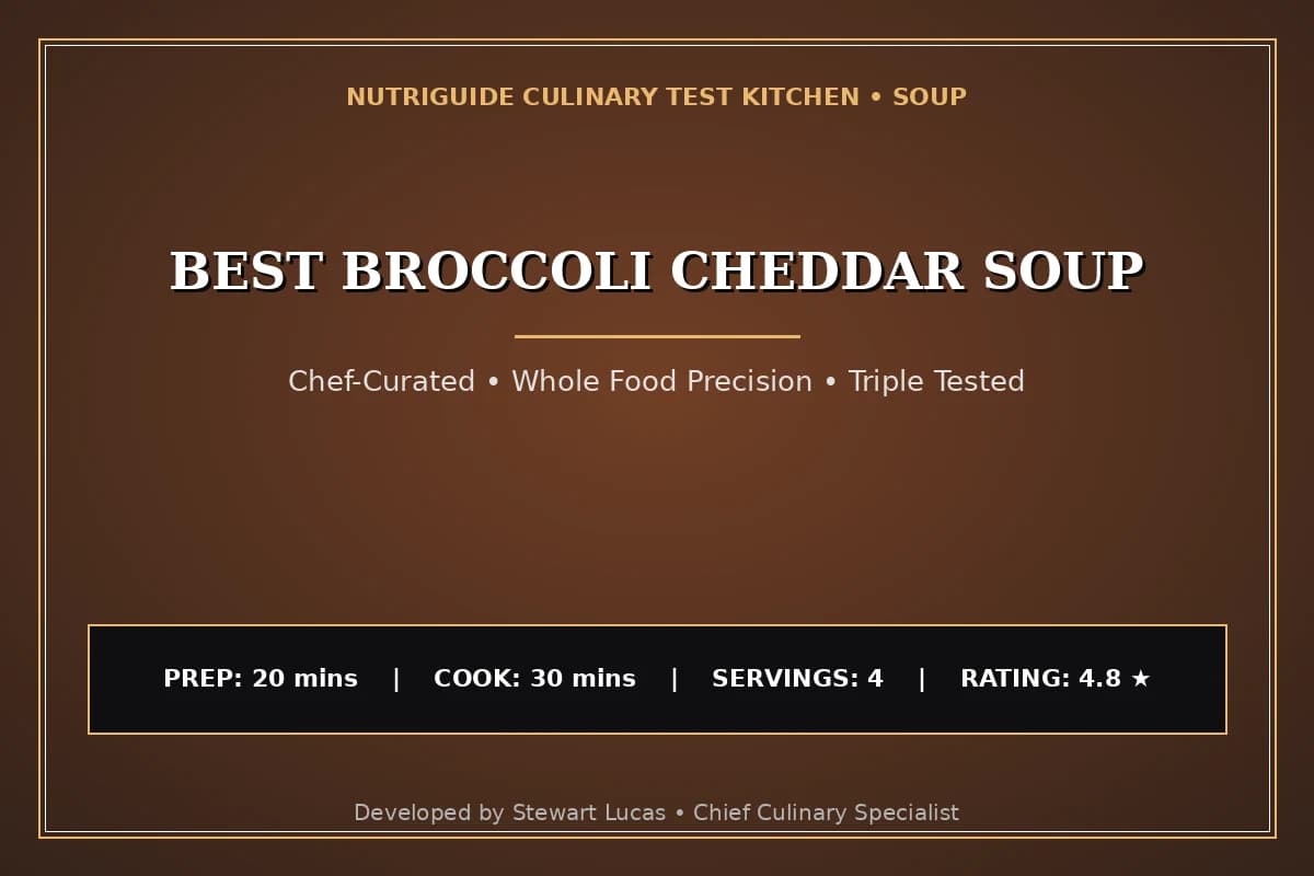 Best Broccoli Cheddar Soup