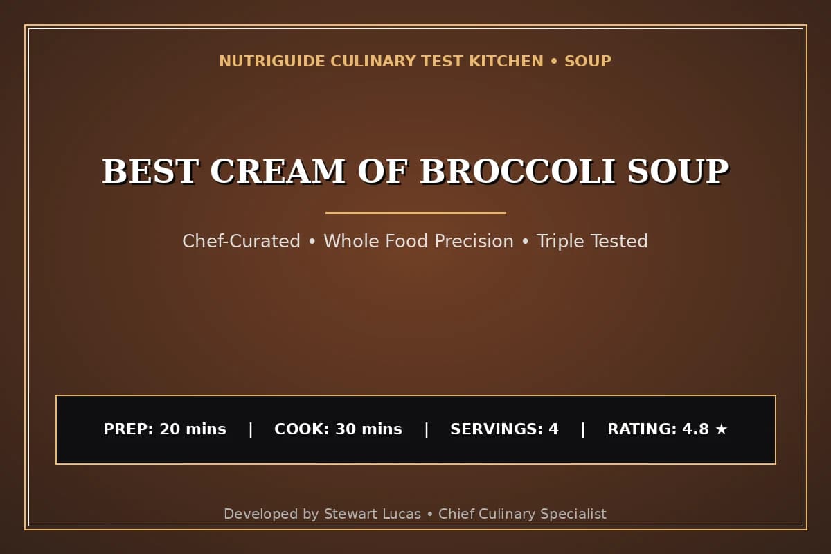 Best Cream Of Broccoli Soup