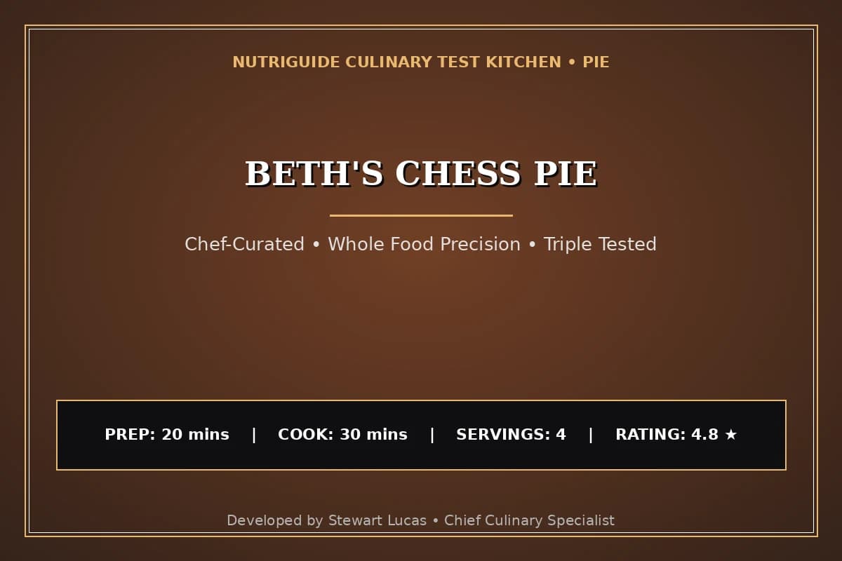 Beth'S Chess Pie