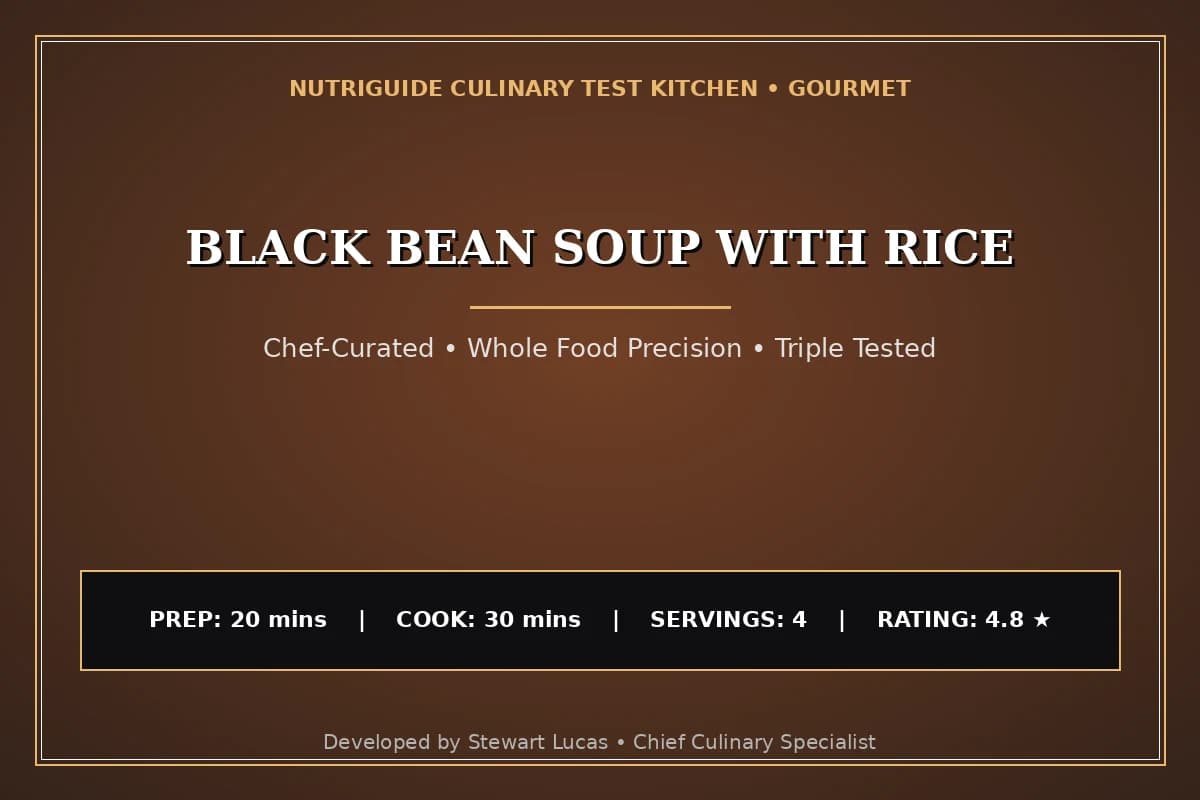Black Bean Soup With Rice