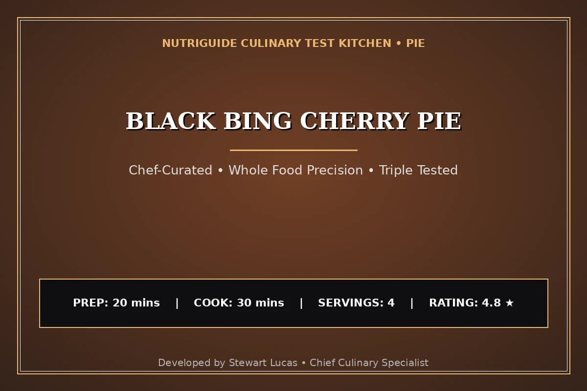 Black Bing Cherry Pie