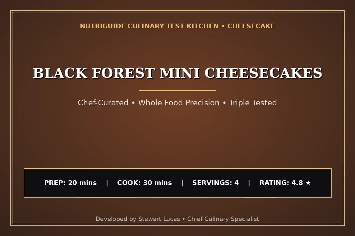 Black Forest Mini Cheesecakes