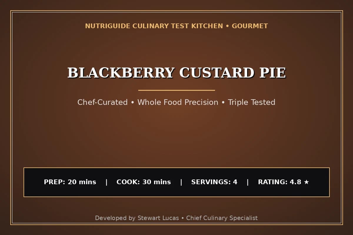 Blackberry Custard Pie