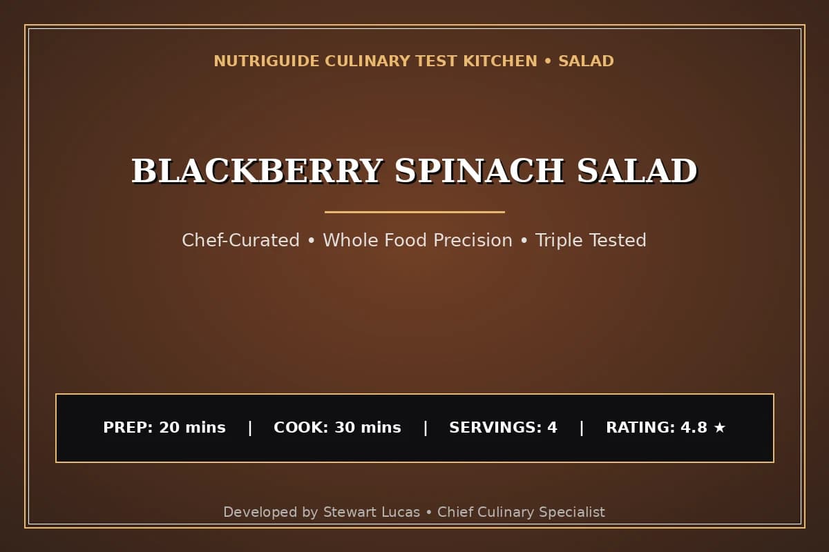 Blackberry Spinach Salad