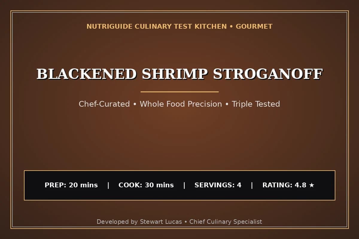 Blackened Shrimp Stroganoff