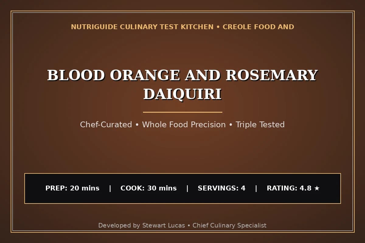 Blood Orange And Rosemary Daiquiri