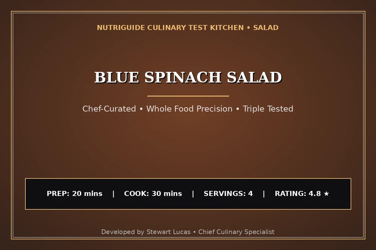 Blue Spinach Salad