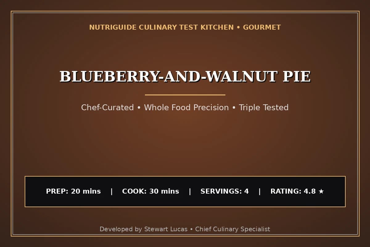 Blueberry-And-Walnut Pie