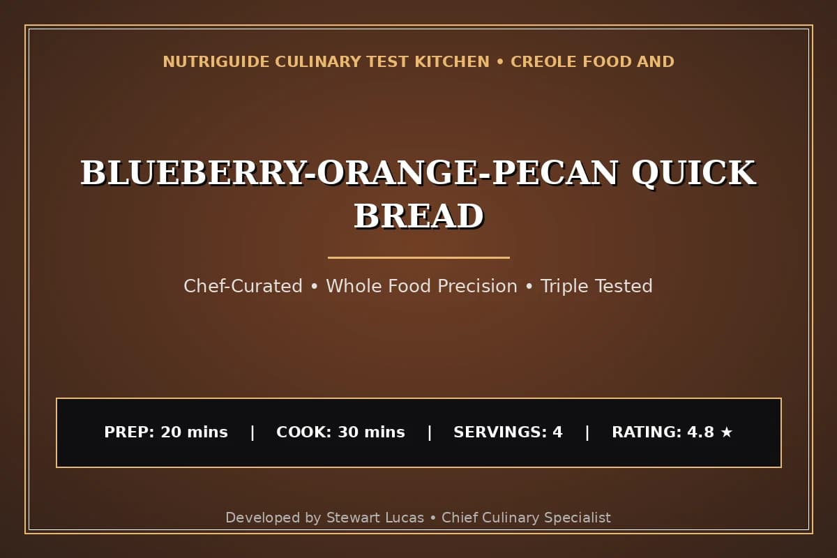 Blueberry-Orange-Pecan Quick Bread