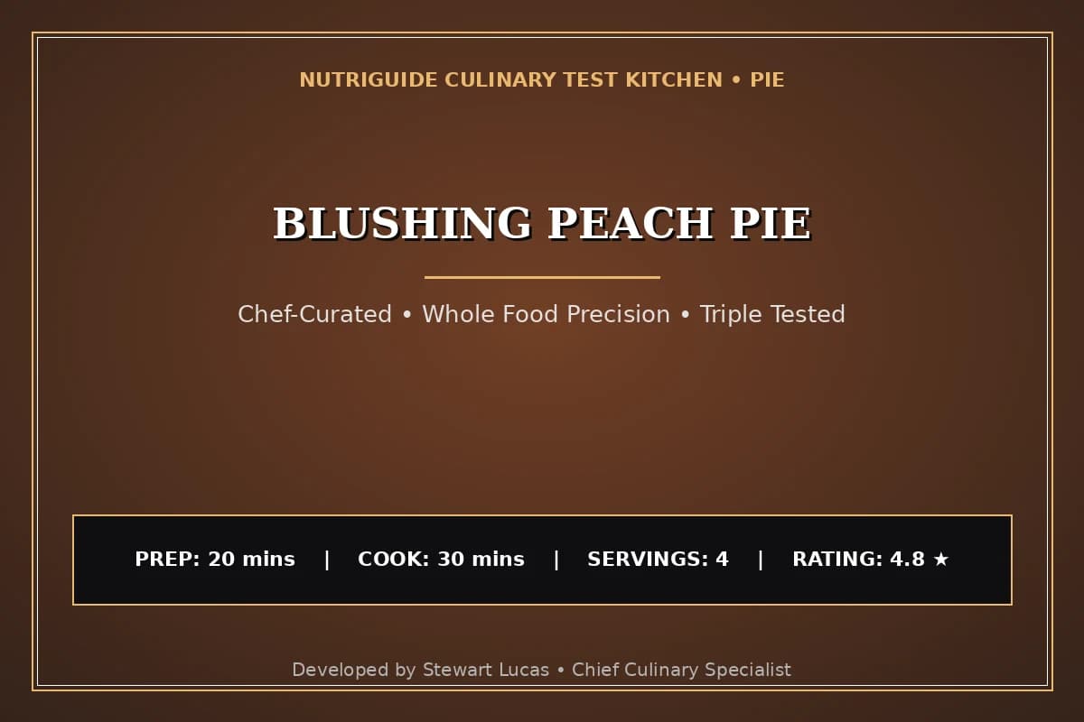 Blushing Peach Pie