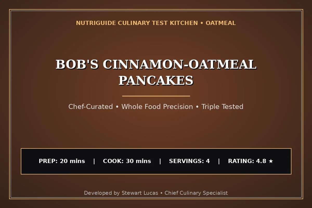 Bob'S Cinnamon-Oatmeal Pancakes