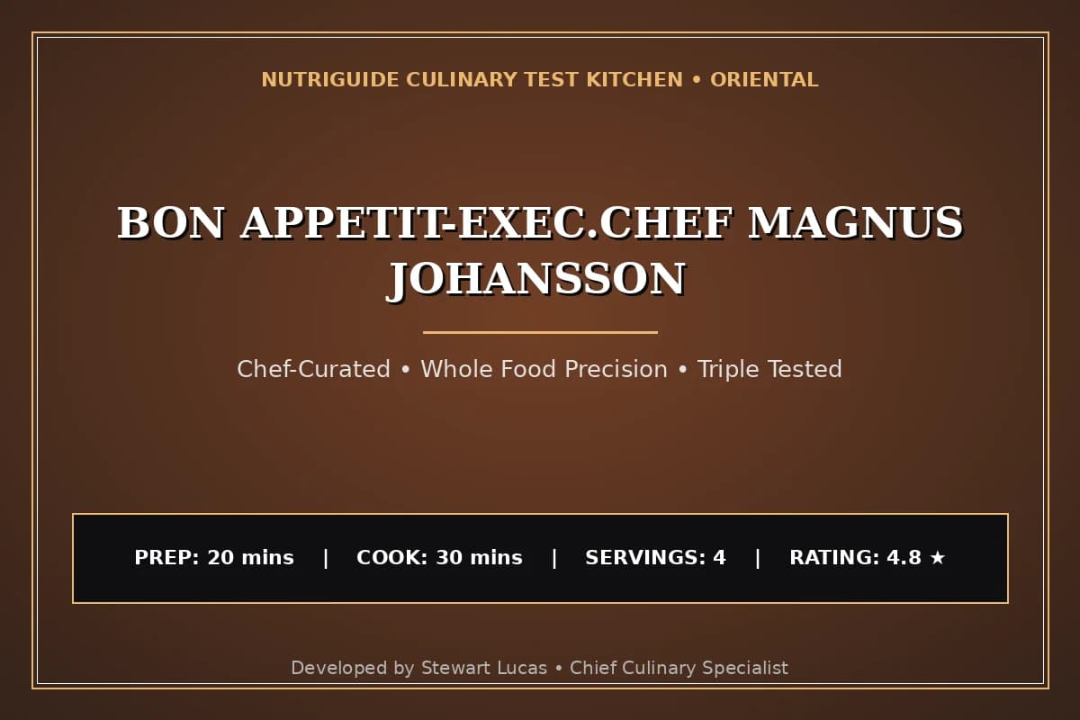 Bon Appetit-Exec.Chef Magnus Johansson