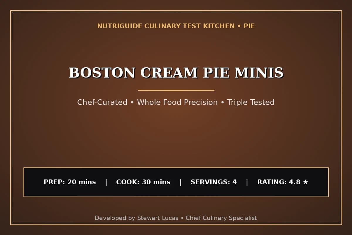Boston Cream Pie Minis