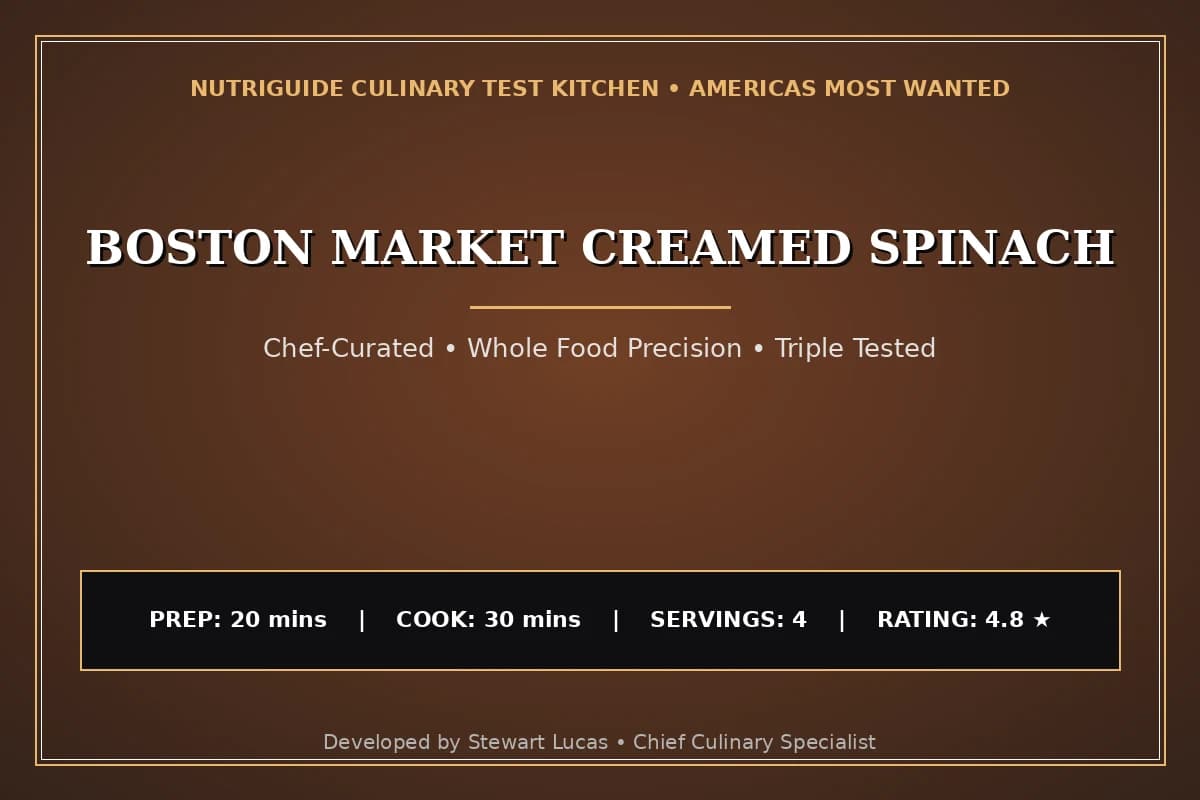 Boston Market Creamed Spinach