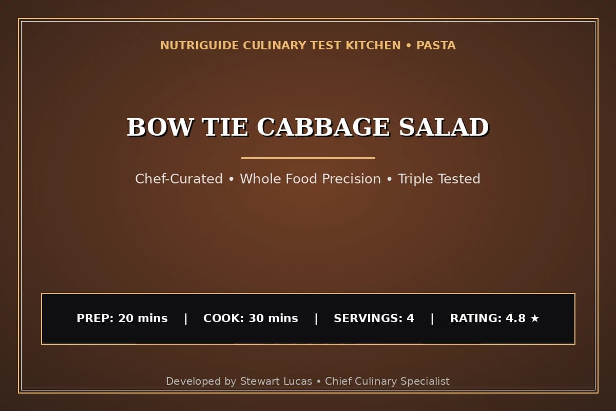 Bow Tie Cabbage Salad
