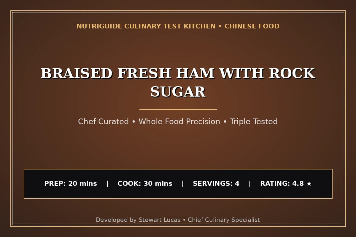 Braised Fresh Ham With Rock Sugar