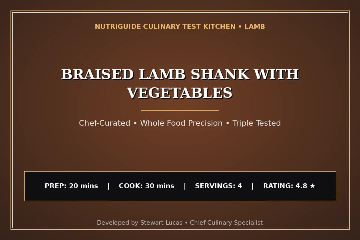 Braised Lamb Shank With Vegetables