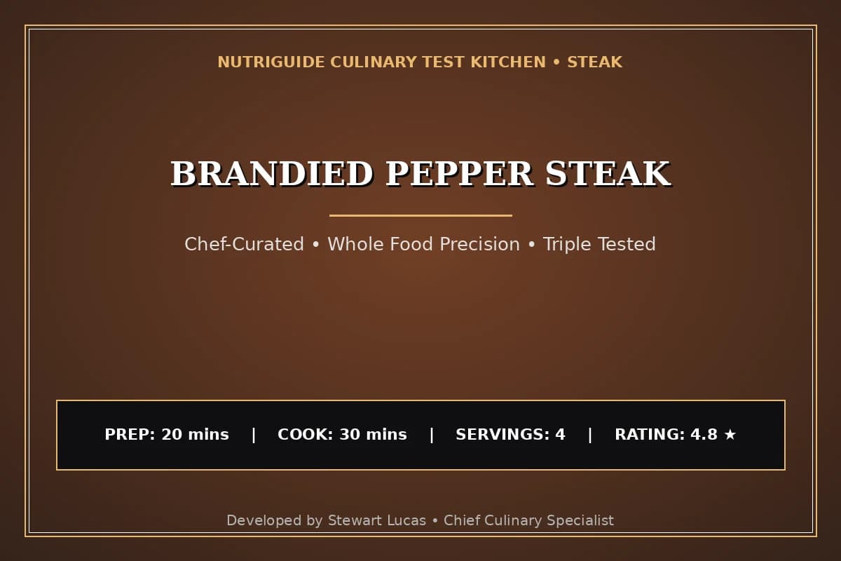 Brandied Pepper Steak