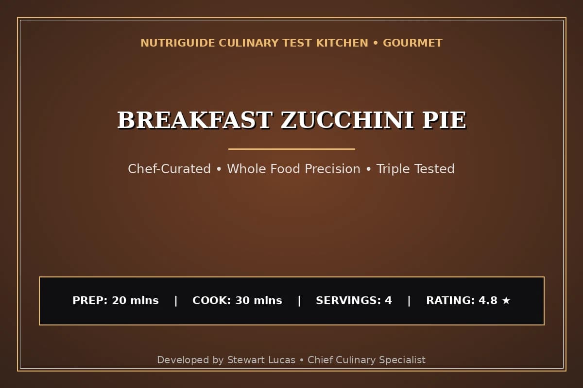 Breakfast Zucchini Pie