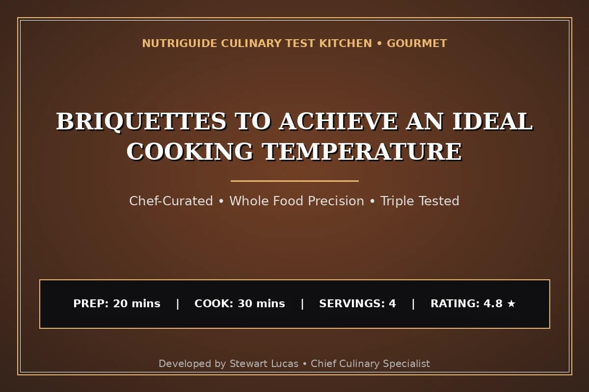 Briquettes To Achieve An Ideal Cooking Temperature