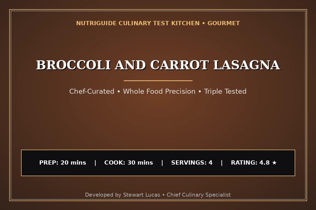 Broccoli And Carrot Lasagna